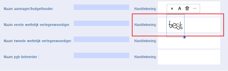 Uitleg digitale handtekening toevoegen stap 7